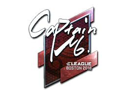 Наклейка | captainMo (металлическая) | Бостон 2018