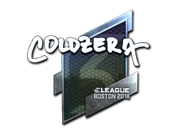 Наклейка | coldzera (металлическая) | Бостон 2018