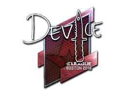 Наклейка | device (металлическая) | Бостон 2018