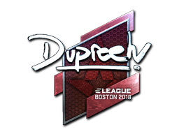 Наклейка | dupreeh (металлическая) | Бостон 2018