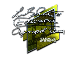 Наклейка | Edward (металлическая) | Бостон 2018