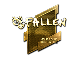 Наклейка | FalleN (золотая) | Бостон 2018