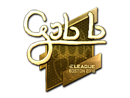Наклейка | gob b (золотая) | Бостон 2018