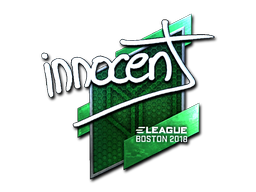 Наклейка | innocent (металлическая) | Бостон 2018
