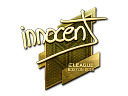 印花 | innocent（金色）| 2018年波士顿锦标赛