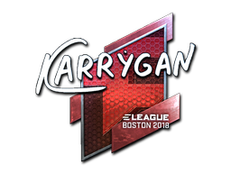 Наклейка | karrigan (металлическая) | Бостон 2018