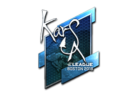Наклейка | Karsa (металлическая) | Бостон 2018