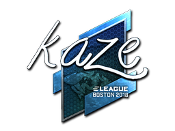 Наклейка | Kaze (металлическая) | Бостон 2018