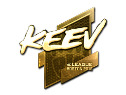 Наклейка | keev (золотая) | Бостон 2018