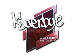 Наклейка | Kjaerbye (металлическая) | Бостон 2018