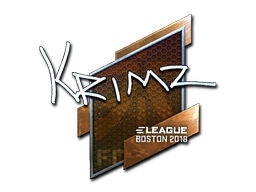 Наклейка | KRIMZ (металлическая) | Бостон 2018
