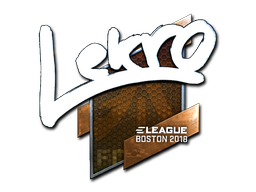 Наклейка | Lekr0 (металлическая) | Бостон 2018