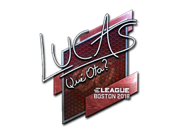 Наклейка | LUCAS1 (металлическая) | Бостон 2018