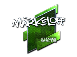 Наклейка | markeloff (металлическая) | Бостон 2018