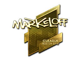 Наклейка | markeloff (золотая) | Бостон 2018