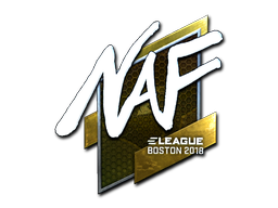 Наклейка | NAF (металлическая) | Бостон 2018