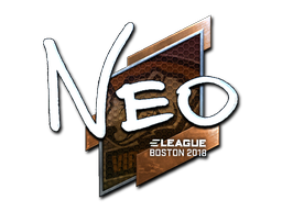 Наклейка | NEO (металлическая) | Бостон 2018
