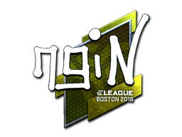 Наклейка | ngiN (металлическая) | Бостон 2018