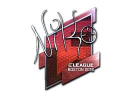 Наклейка | NiKo (металлическая) | Бостон 2018