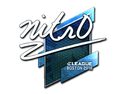 Наклейка | nitr0 (металлическая) | Бостон 2018