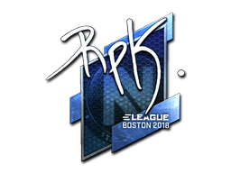 Наклейка | RpK (металлическая) | Бостон 2018