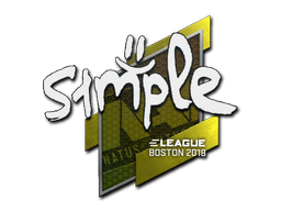 Наклейка | s1mple | Бостон 2018