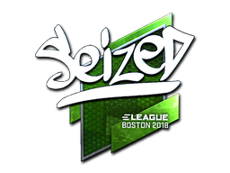 Наклейка | seized (металлическая) | Бостон 2018