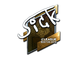 Наклейка | SicK (металлическая) | Бостон 2018