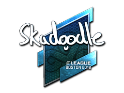 Наклейка | Skadoodle (металлическая) | Бостон 2018