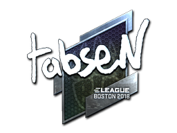 Наклейка | tabseN (металлическая) | Бостон 2018