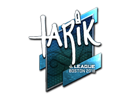 Наклейка | tarik (металлическая) | Бостон 2018