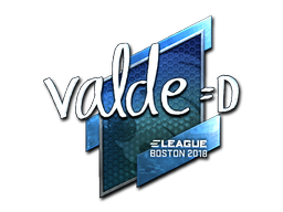 Наклейка | v4lde (металлическая) | Бостон 2018