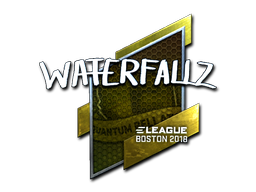 Наклейка | waterfaLLZ (металлическая) | Бостон 2018