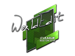 Наклейка | WorldEdit | Бостон 2018