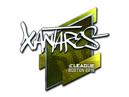 Наклейка | XANTARES (металлическая) | Бостон 2018