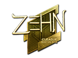 Наклейка | zehN (золотая) | Бостон 2018