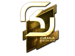 Наклейка | SK Gaming (золотая) | Бостон 2018