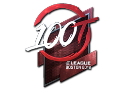 Наклейка | 100 Thieves (металлическая) | Бостон 2018