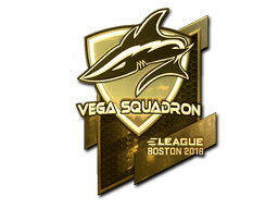 Наклейка | Vega Squadron (золотая) | Бостон 2018