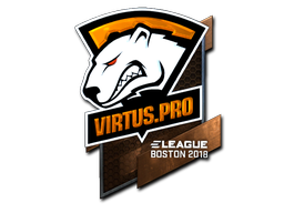 Наклейка | Virtus.Pro (металлическая) | Бостон 2018
