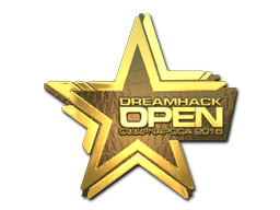 Наклейка | DreamHack (золотая) | Клуж-Напока 2015