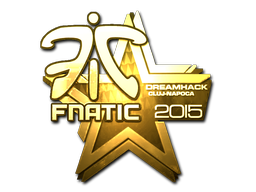 Наклейка | Fnatic (золотая) | Клуж-Напока 2015