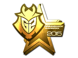 Наклейка | G2 Esports (золотая) | Клуж-Напока 2015