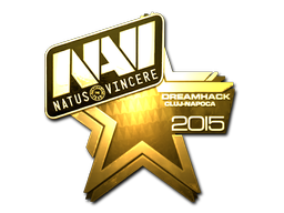 Наклейка | Natus Vincere (золотая) | Клуж-Напока 2015
