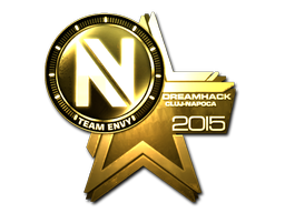 Наклейка | Team EnVyUs (золотая) | Клуж-Напока 2015