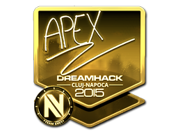 Наклейка | apEX (золотая) | Клуж-Напока 2015