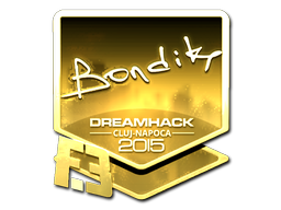 Наклейка | bondik (золотая) | Клуж-Напока 2015