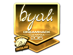 Наклейка | byali (золотая) | Клуж-Напока 2015