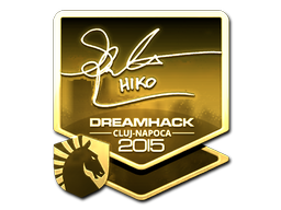 Наклейка | Hiko (золотая) | Клуж-Напока 2015