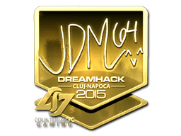 Наклейка | jdm64 (золотая) | Клуж-Напока 2015